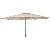 Loxe Round Parasol with Tilt and Crank - Ecru, Olefin