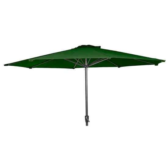 Loxe Round Parasol with Tilt and Crank - Green, Olefin