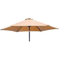 Loxe Round Parasol with Tilt and Crank - Ochre, Olefin