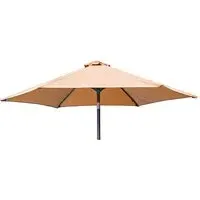 Loxe Round Parasol with Tilt and Crank - Ochre, Olefin