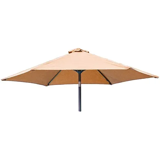 Loxe Round Parasol with Tilt and Crank - Ochre, Olefin
