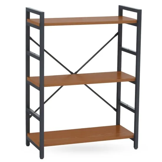 Loxton 3 Tier Shelving Unit - Red, MDF image