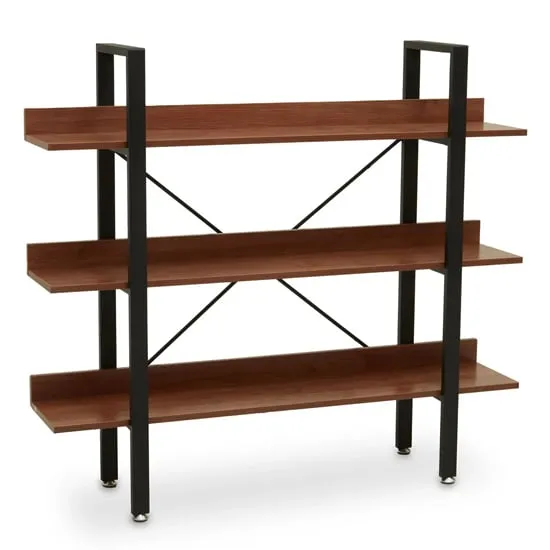 Loxton 3 Tier Shelving Unit - Red, MDF