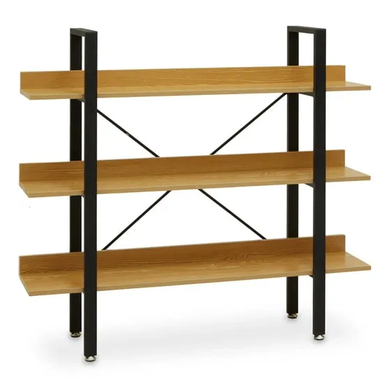 Loxton 3 Tier Shelving Unit - Yellow, MDF