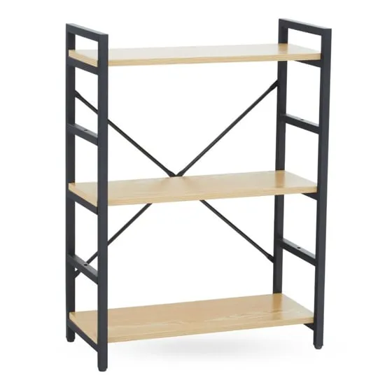 Loxton 3 Tier Shelving Unit - Yellow, Wood