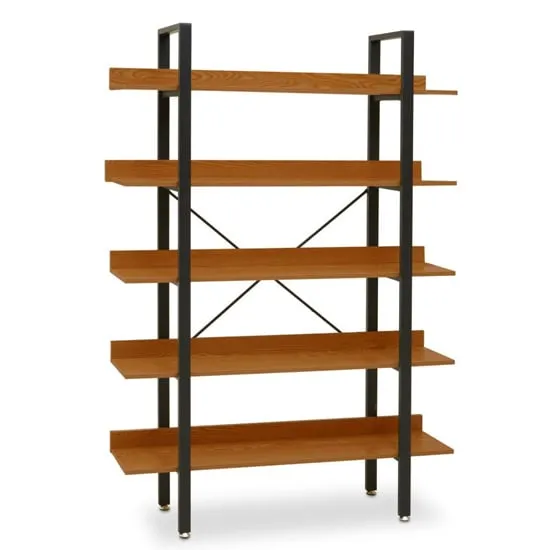Loxton 5 Tier Shelving Unit - Red, MDF