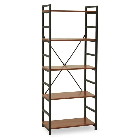 Loxton 5 Tier Shelving Unit - Red, MDF