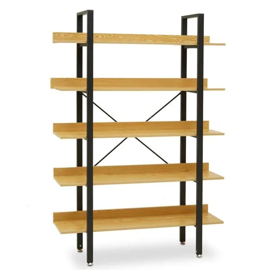 Loxton 5 Tier Shelving Unit - Yellow, MDF