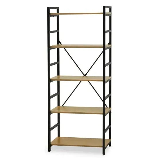 Loxton 5 Tier Shelving Unit - Yellow, MDF