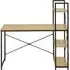 Loxton Laptop Desk with Shelves - Light Yellow, MDF