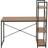 Loxton Laptop Desk with Shelves - Red Pomelo, MDF