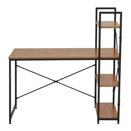 Loxton Laptop Desk with Shelves - Red Pomelo, MDF
