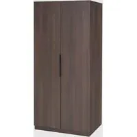 Lucca 2-Door Wardrobe with Soft-Close - Espresso, MDF