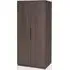 Lucca 2-Door Wardrobe with Soft-Close - Espresso, MDF