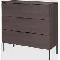 Lucca 3 Drawer Chest - Espresso, MDF