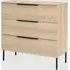 Lucca 3 Drawer Chest - Oak, MDF