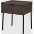 Lucca Bedside Cabinet with 1 Drawer - Espresso, MDF