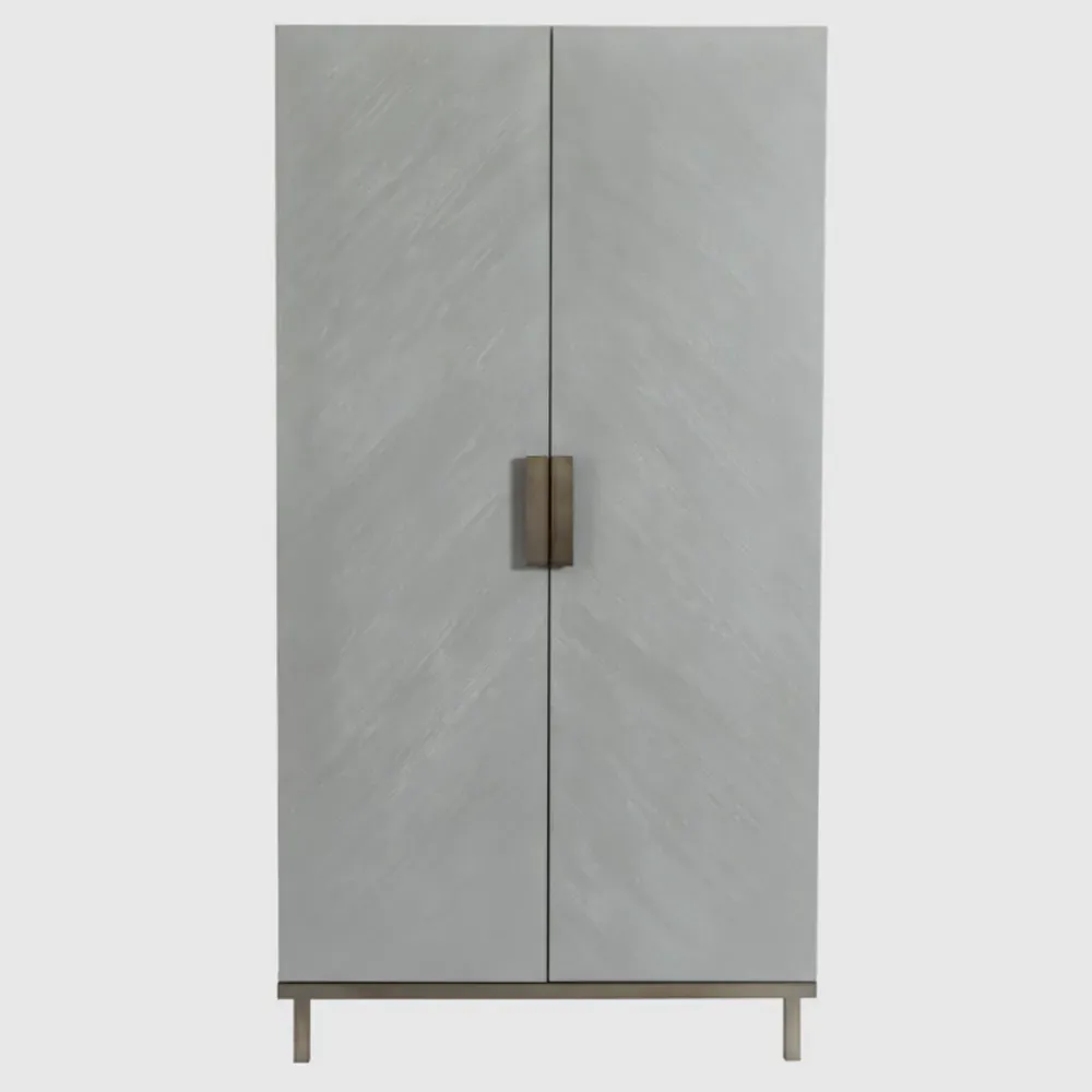 Lucy 2-Door Wardrobe - Grey Oak