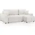 Lufkin L-Shaped Corner Sofa Bed with Storage - Beige, Fabric