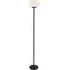 Lumina Glass Floor Lamp - White, Steel