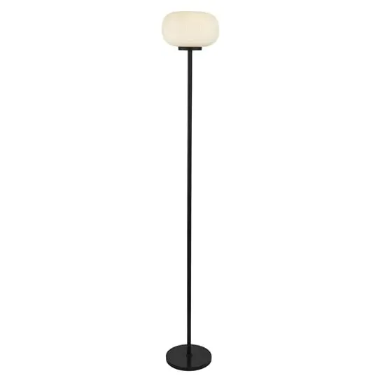 Lumina Glass Floor Lamp - White, Steel