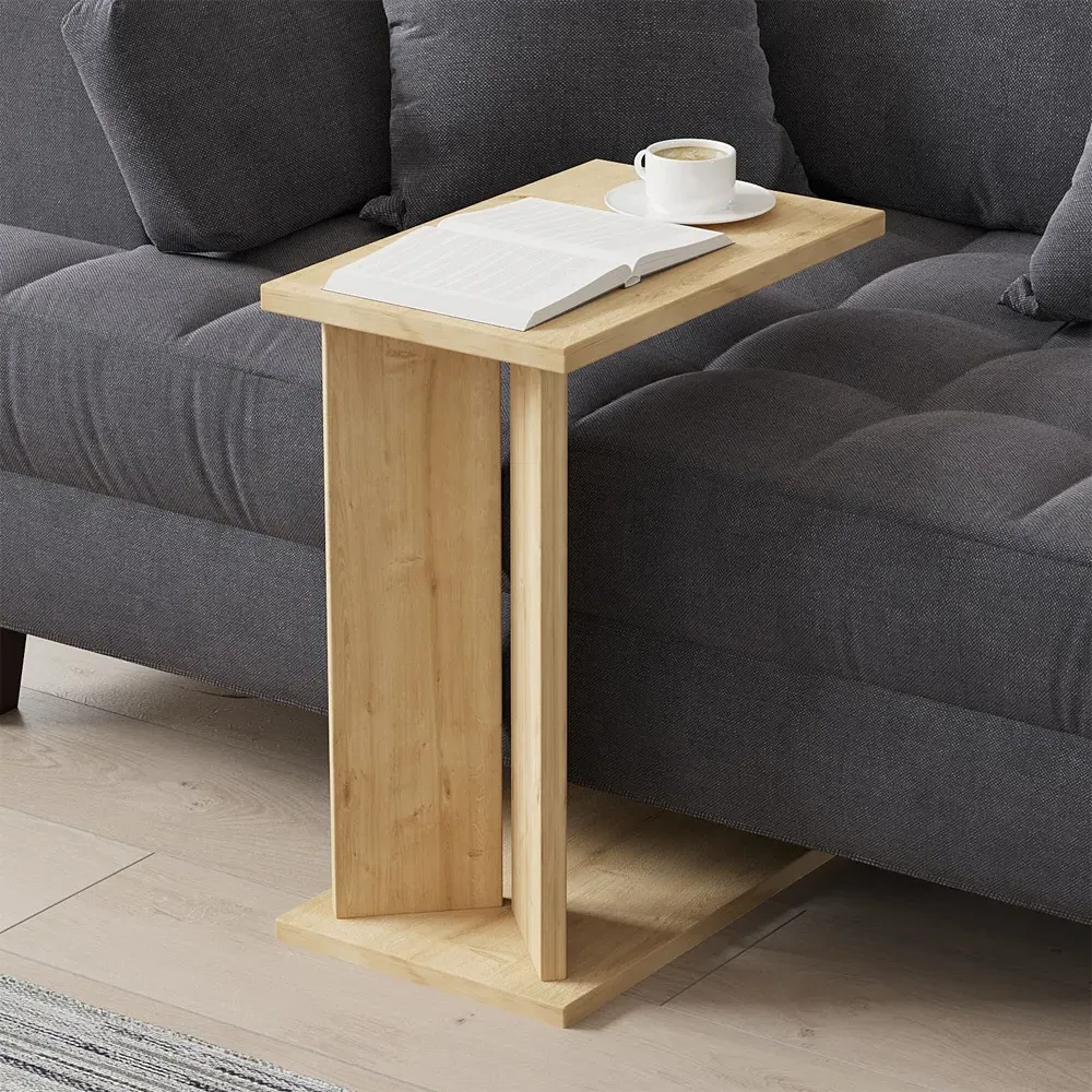 Lun Side Table - Sapphire Oak, Melamine Particle Board product