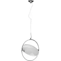 Lunarto Small Pendant Light - White, Glass