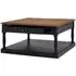 Luria Square Coffee Table with Drawer - Natural, Bayur Wood