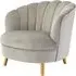 Lusitania Upholstered Bedroom Chair - Grey, Velvet