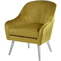 Luxury Armchair - Mustard, Velvet