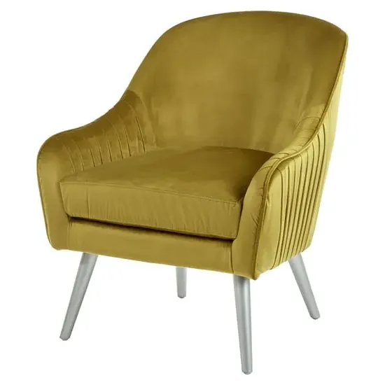 Luxury Armchair - Mustard, Velvet