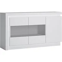 Lyco 3-Door High Gloss Sideboard with LED - White alternate view