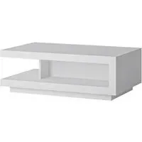 Lyco Rectangular Coffee Table with Storage - White