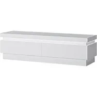 Lyco TV Stand with 2 Drawers with LED - White