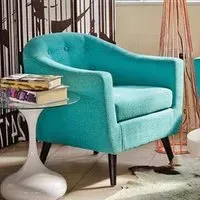 Lynchburg Fabric Bedroom Chair - Teal