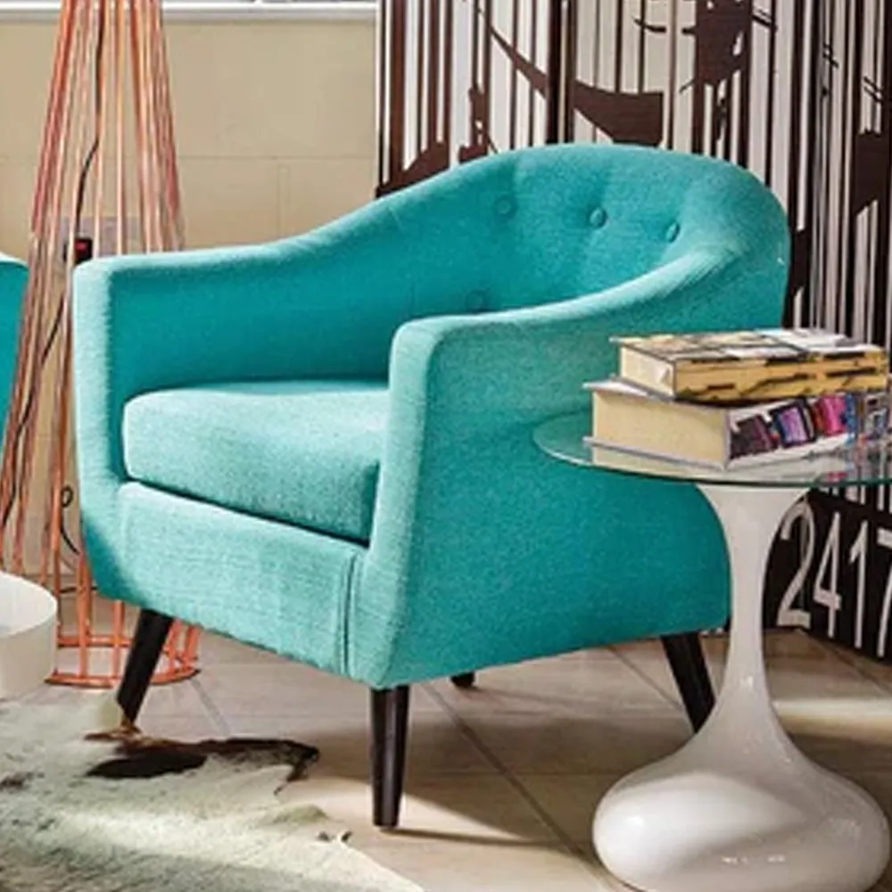 Lynchburg Fabric Bedroom Chair - Teal