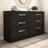 Lynn 6-Drawer Chest of Drawers - Black, High Gloss