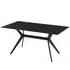 Lyons Rectangular Dining Table - Black, Sintered Stone