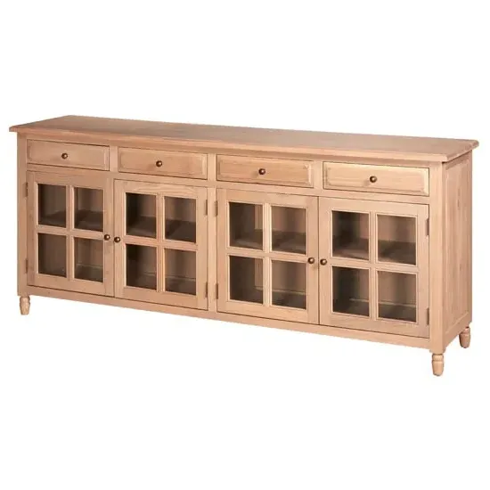 Lyox 4 Door 4 Drawer Sideboard - Natural, Oak image