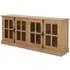 Lyox 4 Glass Door Sideboard - Natural, Oak