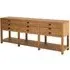 Lyox 6 Drawer Sideboard - Natural, Oak