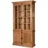 Lyox Display Cabinet with 3 Upper Shelves - Natural, Oak