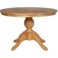 Lyox Round Dining Table - Natural, Oak