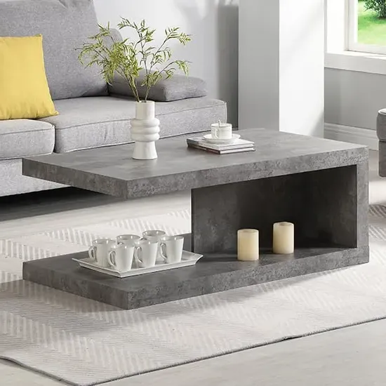 Lyra Coffee Table - Concrete Effect image