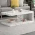Lyra High Gloss Coffee Table - Diva Marble Effect
