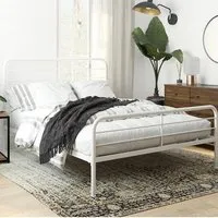 Mableton Double Bed Frame - White, Metal alternate view
