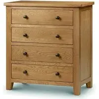 Mabli Four Drawer Chest of Drawers - Waxed Oak