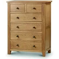 Mabli Tall Chest of Drawers - Waxed Oak
