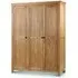 Mabli Three Door Wardrobe - Waxed Oak