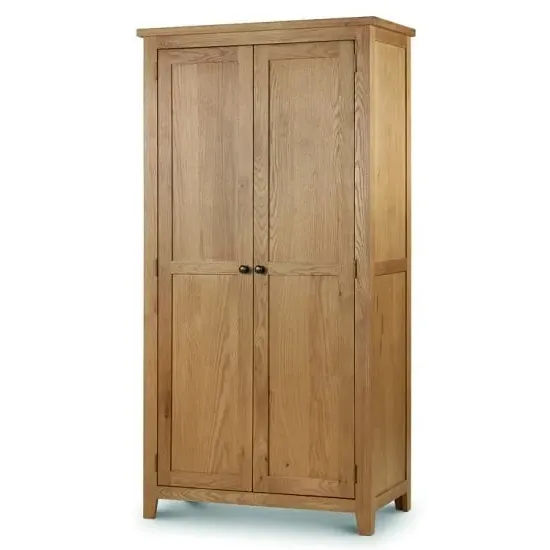 Mabli Two Door Wardrobe - Waxed Oak image